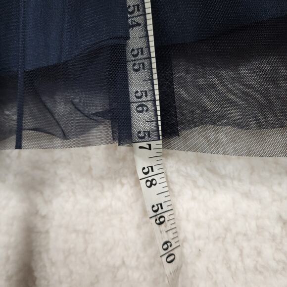 Adrianna Papell Formal Gold Beaded Navy Gown Classic Sz 4 - Picture 9 of 11